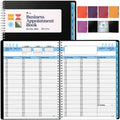 2026 Appointment Book Planner 8.5 x 11 inch Large Blue Tabbed Daily Hourly Weekly Planner Schedule Book 15 Minute time Slots Business & Personal Planner Jan 2026 Dec 2026