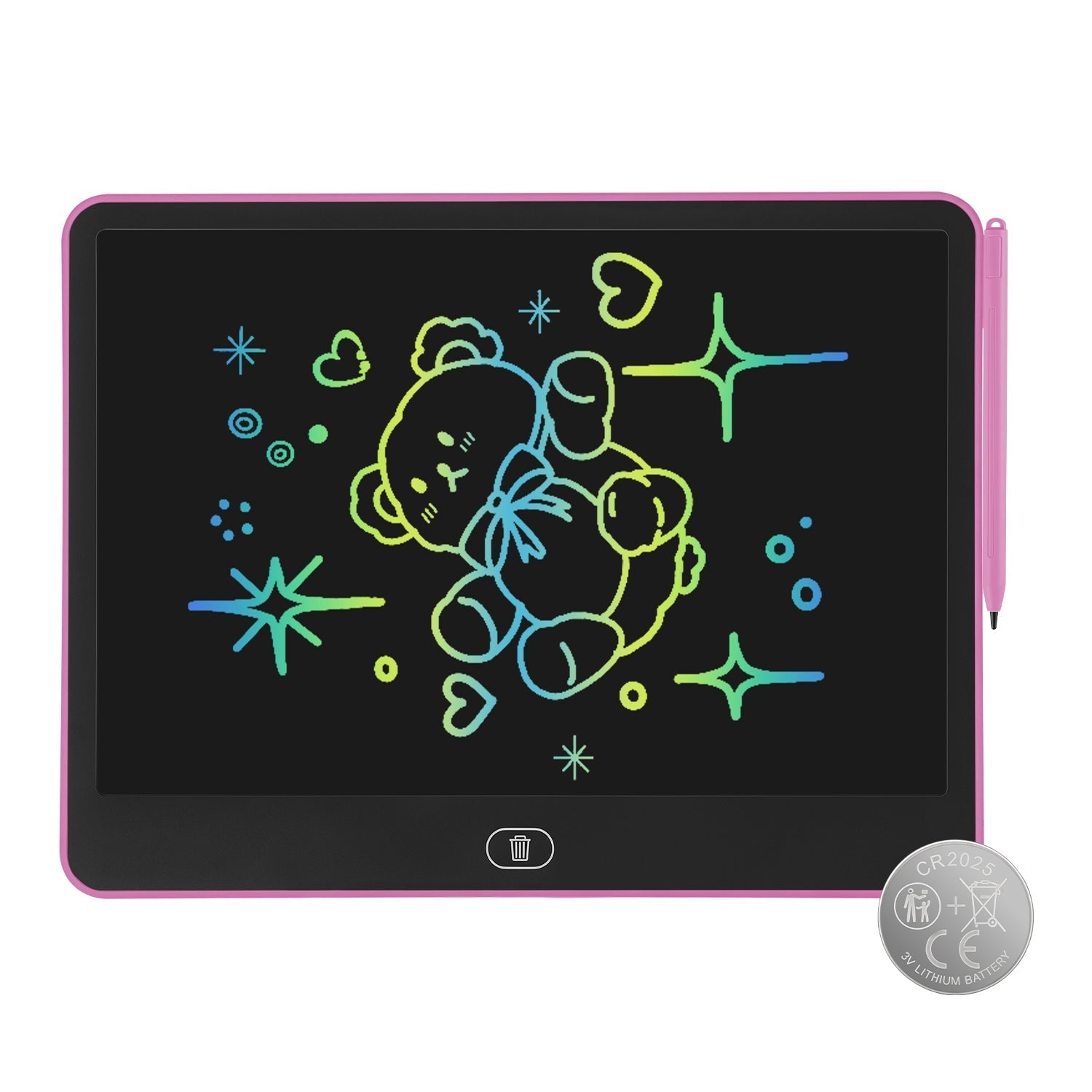 LCD Writing Tablet for Kids with Stylus & Lock Function