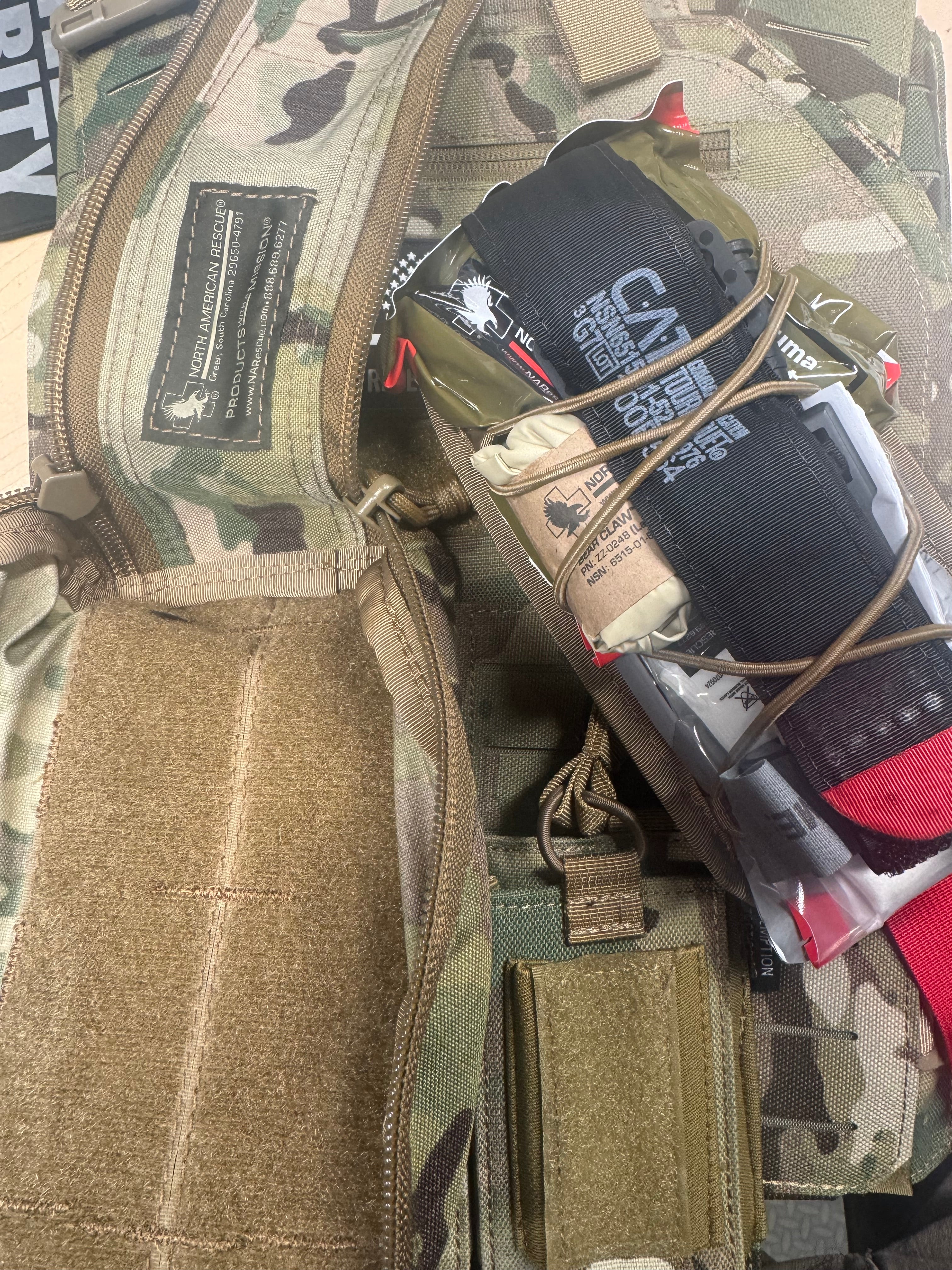Redemption Tactical Crusader 2.0® l St. Michael FULL ARMOR KIT COMBO PACKAGE with Crusader 2.0 +IFAK Medical Kit + LEVEL IV  (2) 10x12 Front/Back Plates (2) 6x6 Side Plates (Level IV Ceramic)