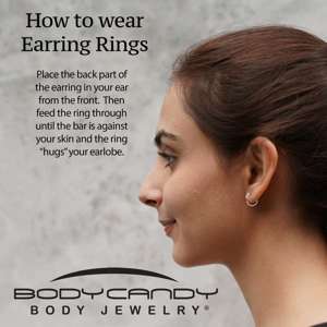 20G Implant Grade Titanium Heart Open Hoop Earrings