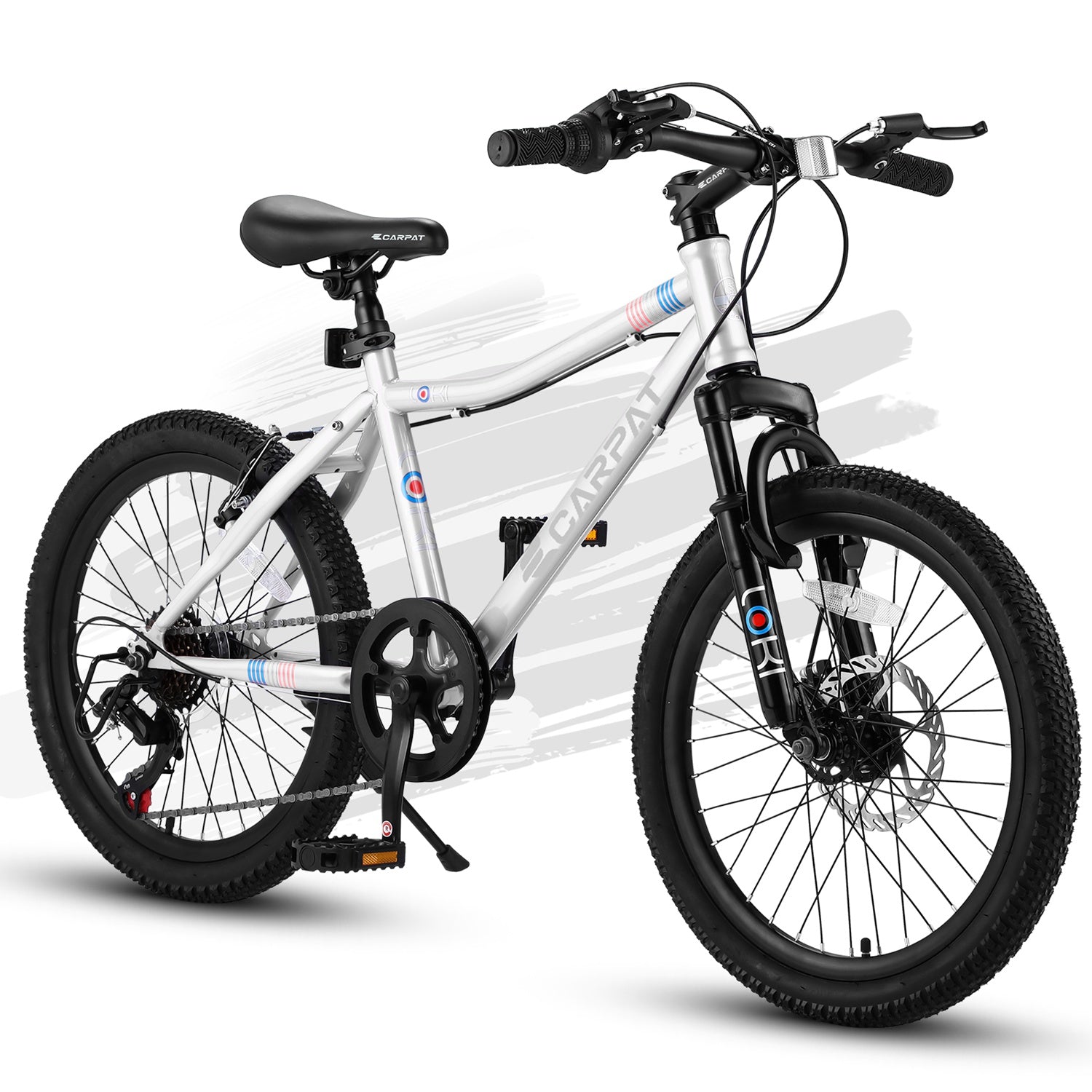 20 Inch Kids Mountain Bike, 7-Speed with Front Suspension