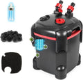 Canister Freshwater Aquarium Filter 172GPH or 225GPH Ultra Quiet up to 55 Gal