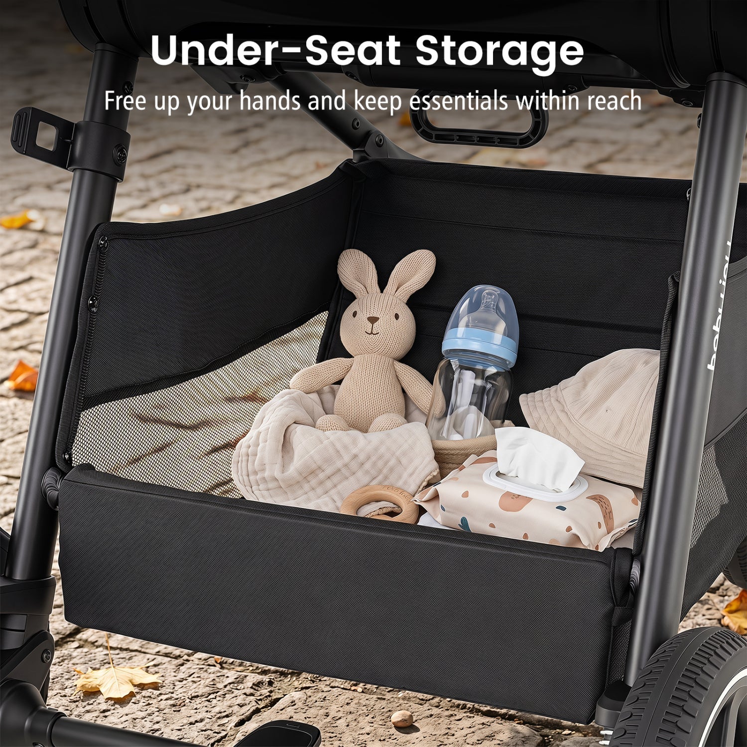 Convertible Baby Stroller with Car Seat Adapters
