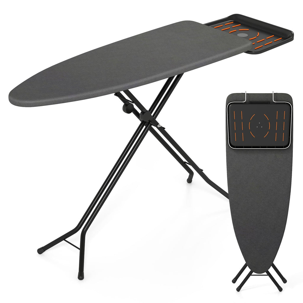 Full Size Foldable Ironing Board with Collapsible Iron Rest