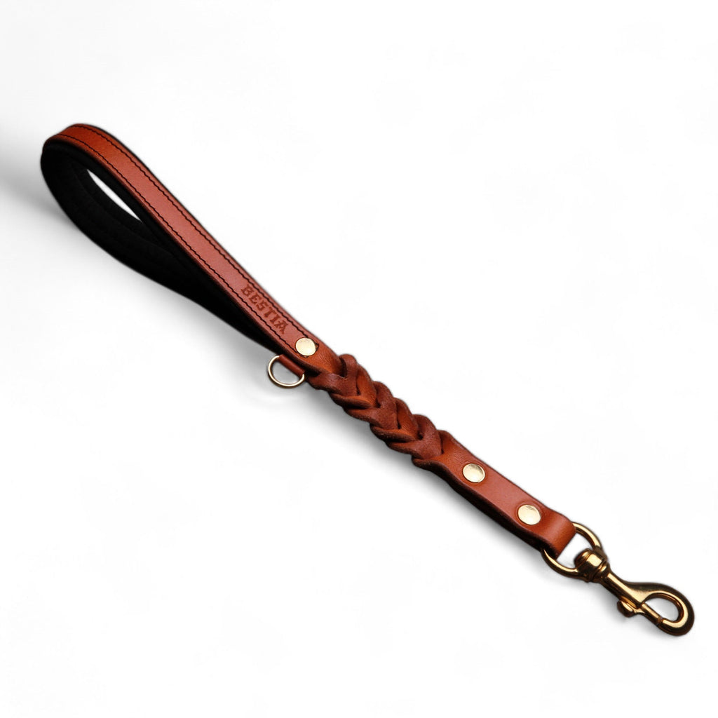 BESTIA DOG SPORT Short "Control" Lead Brown