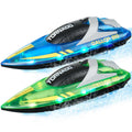 Human gifts! 2 PCS RC Boat 2.4 GHz Remote Control Racing Boat 12 km/h Kids Adults Gift