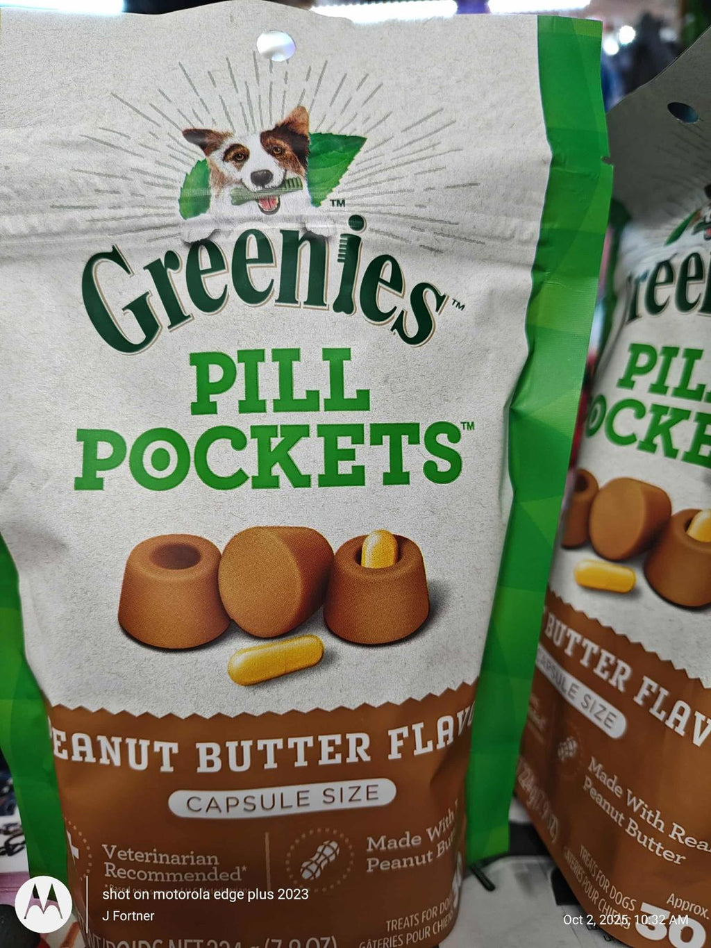 Pet Treat- Pockets for Dogs Capsules lg Size 30 Count  1 Bag Peanut Butter 7.9oz
