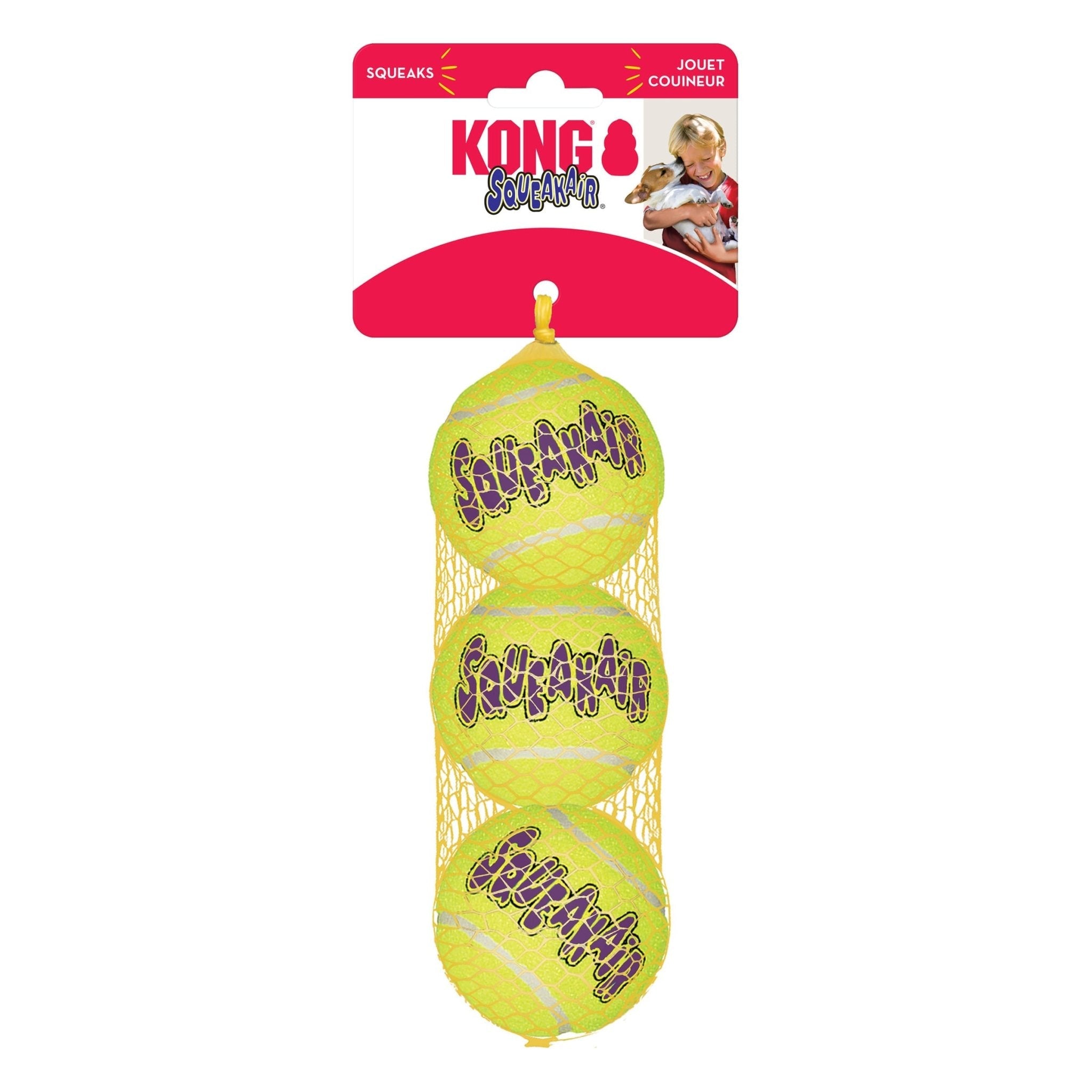 KONG SqueakAir Ball – The Squeaky Tennis Ball Dogs Are Obsessed With
