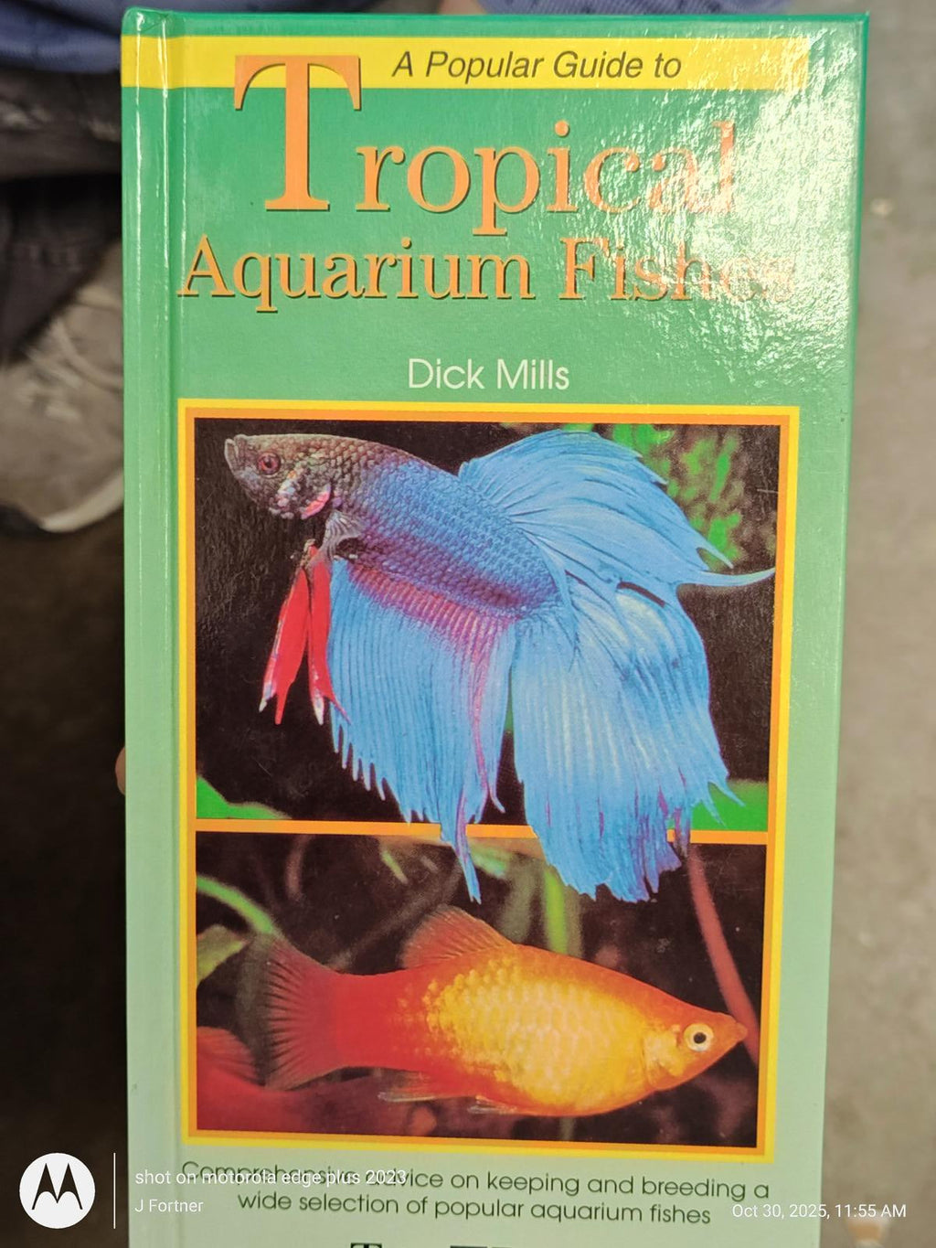 Popular Guide to Tropical Aquarium Fishes Hardcover Dick Mills